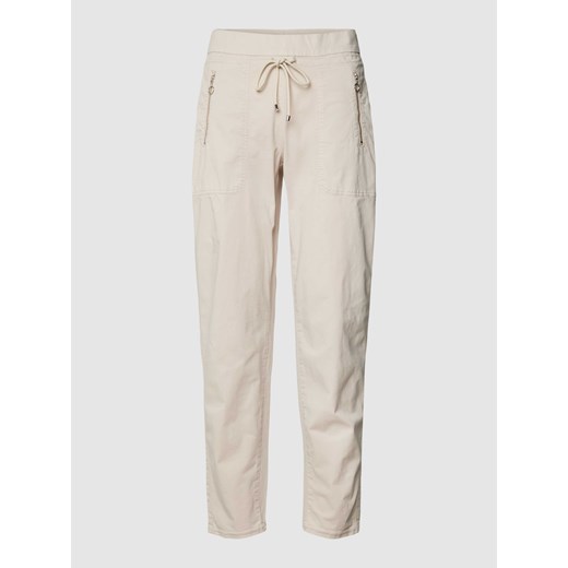 Spodnie z ozdobnymi szwami model ‘EASY’ ze sklepu Peek&Cloppenburg  w kategorii Spodnie damskie - zdjęcie 168222664