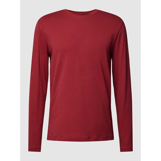 Bluzka z długim rękawem i prążkowanym,okrągłym dekoltem ze sklepu Peek&Cloppenburg  w kategorii T-shirty męskie - zdjęcie 168222801