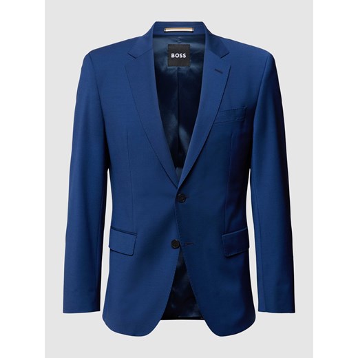 Marynarka o kroju slim fit z dwoma nachodzącymi na siebie guzikami model ‘Huge’ ze sklepu Peek&Cloppenburg  w kategorii Marynarki męskie - zdjęcie 168222952