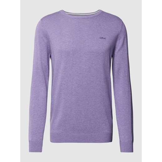 Sweter z prążkowanym ściągaczem ze sklepu Peek&Cloppenburg  w kategorii Swetry męskie - zdjęcie 168222980