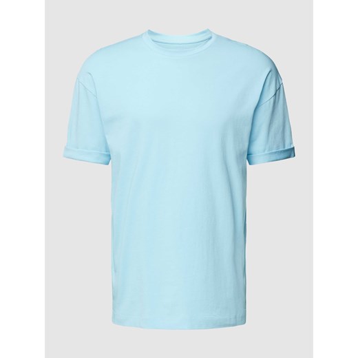 T-shirt z prążkowanym,okrągłym dekoltem model ‘THILO’ ze sklepu Peek&Cloppenburg  w kategorii T-shirty męskie - zdjęcie 168223053