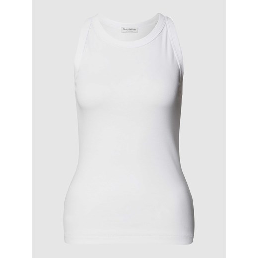 Top o kroju shaped fit z prążkowanego dżerseju z okrągłym dekoltem ze sklepu Peek&Cloppenburg  w kategorii Bluzki damskie - zdjęcie 168223061
