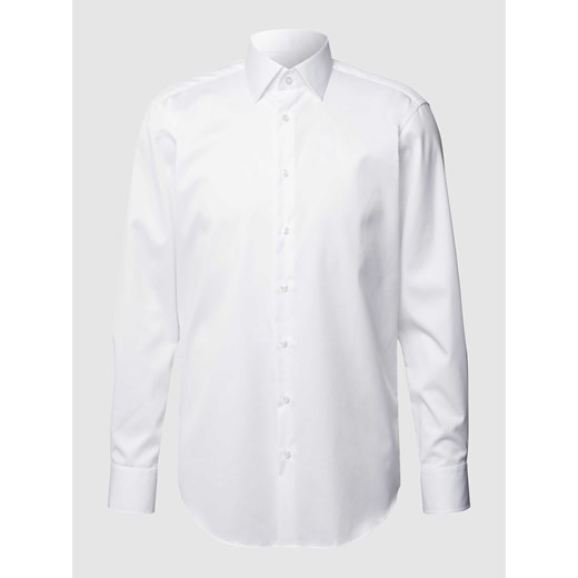 Koszula biznesowa o kroju regular fit z diagonalu ze sklepu Peek&Cloppenburg  w kategorii Koszule męskie - zdjęcie 168223274