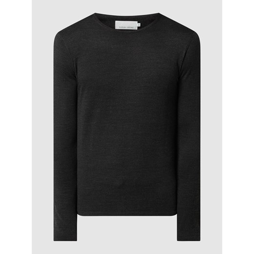 Sweter z mieszanki wełny ze sklepu Peek&Cloppenburg  w kategorii Swetry męskie - zdjęcie 168223380