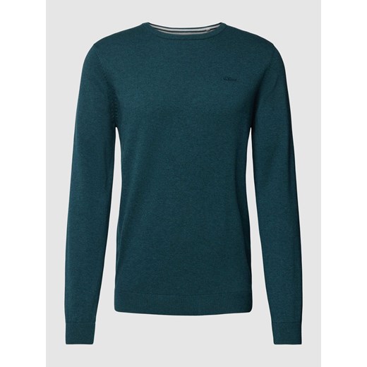 Sweter z prążkowanym ściągaczem ze sklepu Peek&Cloppenburg  w kategorii Swetry męskie - zdjęcie 168223452