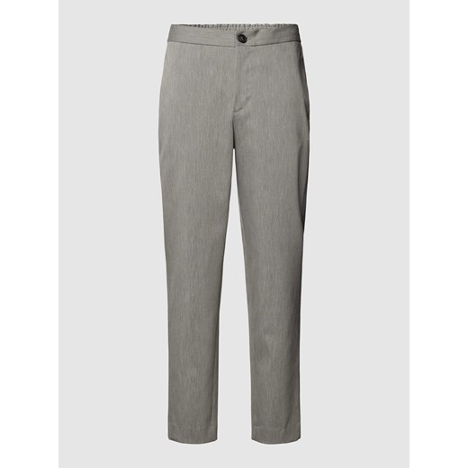 Spodnie materiałowe o kroju slim tapered fit z elastycznym pasem model ‘DANN’ ze sklepu Peek&Cloppenburg  w kategorii Spodnie męskie - zdjęcie 168223472
