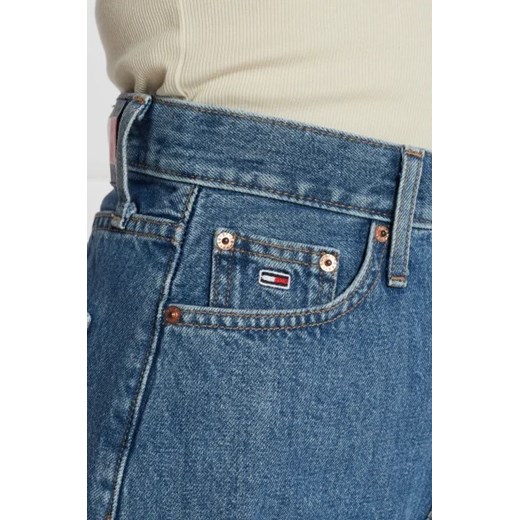 Spódnica Tommy Jeans mini casual na lato bawełniana 