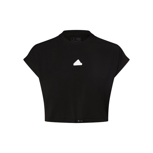 adidas Sportswear Koszulka damska Kobiety Sztuczne włókno czarny jednolity ze sklepu vangraaf w kategorii Bluzki damskie - zdjęcie 168228922