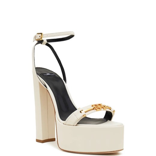 Elisabetta Franchi Skórzane sandały na słupku ze sklepu Gomez Fashion Store w kategorii Sandały damskie - zdjęcie 168244970