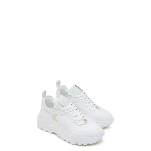 Buty sportowe damskie białe Just Cavalli sneakersy z tworzywa sztucznego 