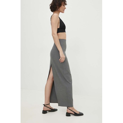 Answear Lab spódnica kolor szary maxi ołówkowa Answear Lab M ANSWEAR.com