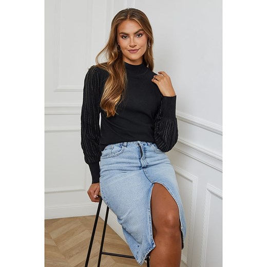 Soft Cashmere Sweter w kolorze czarnym Soft Cashmere 34/36 okazja Limango Polska