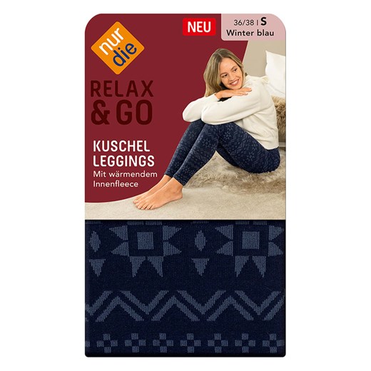 Nur Die Legginsy w kolorze granatowym Nur Die 40/42 Limango Polska wyprzedaż