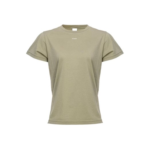t-shirt damski pinko 100373 a1n8 zielony ze sklepu Royal Shop w kategorii Bluzki damskie - zdjęcie 168249413