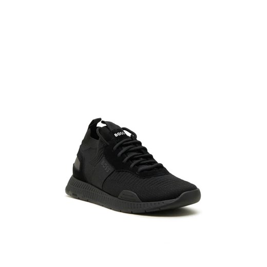 BOSS BLACK Sneakersy Titanium_Runn_knst_N | z dodatkiem skóry 42 Gomez Fashion Store