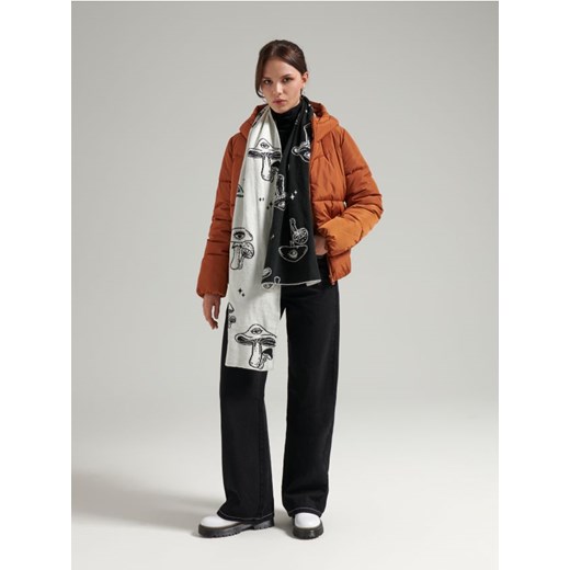 Pikowana kurtka z kapturem pomarańczowa House S okazja House