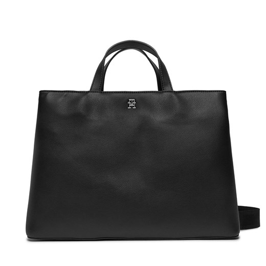 Torebka Tommy Hilfiger Th Essential Sc Workbag AW0AW15703 Black BDS ze sklepu eobuwie.pl w kategorii Torby Shopper bag - zdjęcie 168255061