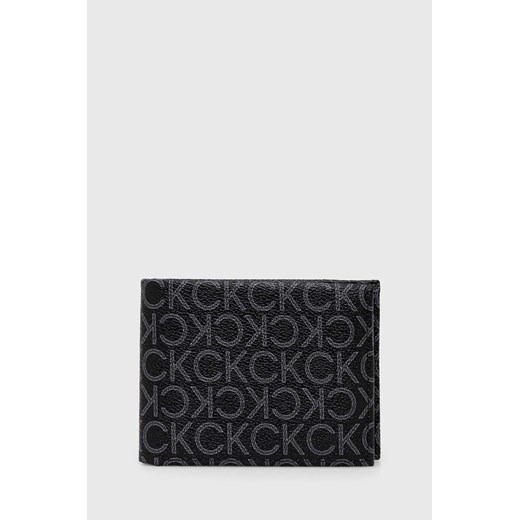 Calvin Klein portfel męski kolor czarny ze sklepu ANSWEAR.com w kategorii Portfele męskie - zdjęcie 168256350
