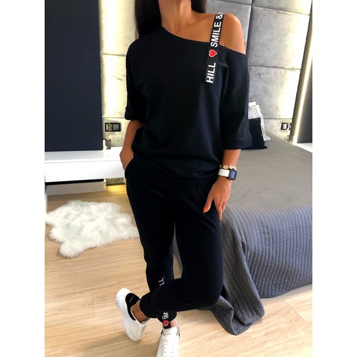 Czarny Komplet Modnakiecka.pl 44 ModnaKiecka.pl