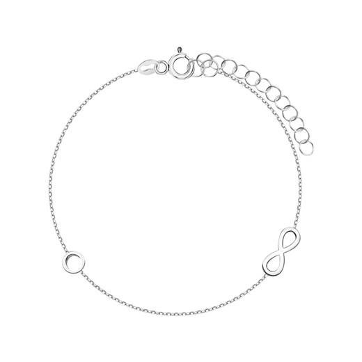 Bransoletka srebrna - nieskończoność - Sempre Sempre - Biżuteria Yes One Size promocyjna cena YES.pl