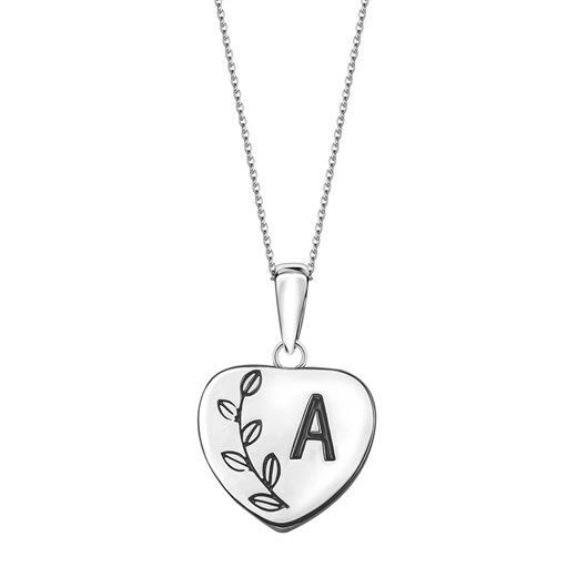 Zawieszka srebrna z czarną emalią - serce - Hearts ze sklepu YES.pl w kategorii Zawieszki - zdjęcie 168256923