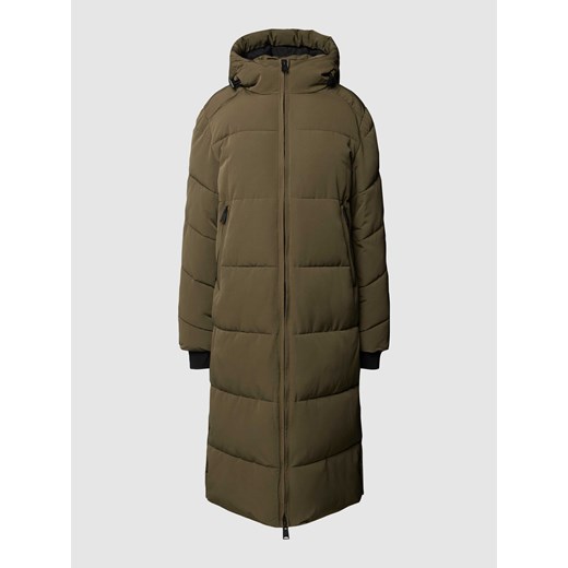 Płaszcz pikowany z kapturem ze sklepu Peek&Cloppenburg  w kategorii Płaszcze damskie - zdjęcie 168257753