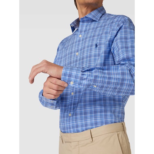 Koszula biznesowa o kroju slim fit ze wzorem w kratkę Polo Ralph Lauren 38 Peek&Cloppenburg 
