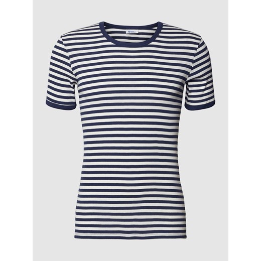 T-shirt z prążkowaną fakturą model ‘Fried’ ze sklepu Peek&Cloppenburg  w kategorii T-shirty męskie - zdjęcie 168258404