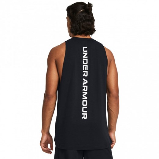 Męski top do koszykówki Under Armour UA Baseline Cotton Tank - czarny Under Armour XL Sportstylestory.com