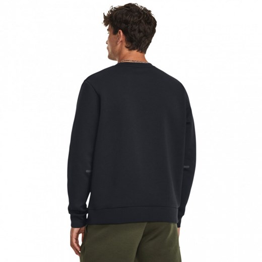 Męska bluza treningowa nierozpinana bez kaptura Under Armour UA Unstoppable Flc Crew - czarna ze sklepu Sportstylestory.com w kategorii Bluzy męskie - zdjęcie 168259252
