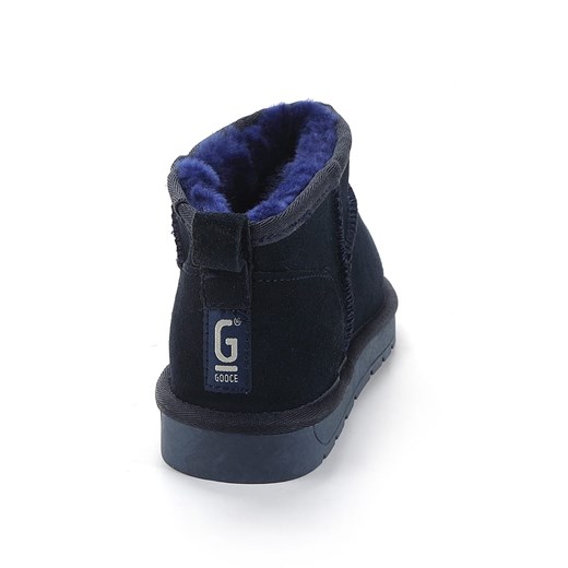 Gooce Skórzane botki zimowe &quot;Mindy&quot; w kolorze granatowym Gooce 39 Limango Polska wyprzedaż