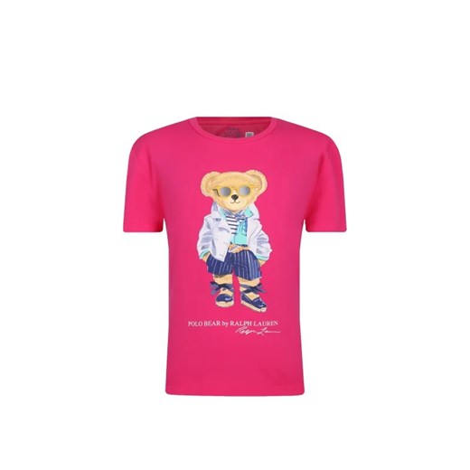POLO RALPH LAUREN T-shirt | Regular Fit ze sklepu Gomez Fashion Store w kategorii Bluzki dziewczęce - zdjęcie 168263880