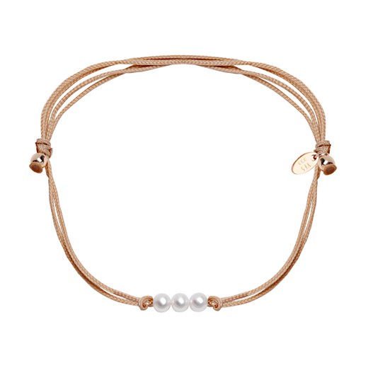 Bransoletka złota na sznurku z perłami - Pearls Pearls - Biżuteria Yes One Size promocyjna cena YES.pl