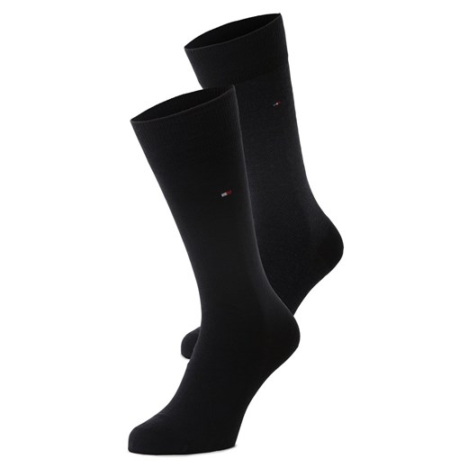 Tommy Hilfiger Skarpety w 2-paku Mężczyźni Bawełna granatowy wypukły wzór Tommy Hilfiger 43-46 vangraaf