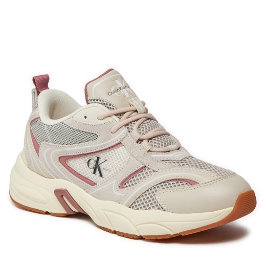 Sneakersy Calvin Klein Jeans Retro Tennis Su-Mesh Wn YW0YW00891 Creamy 42 eobuwie.pl okazyjna cena