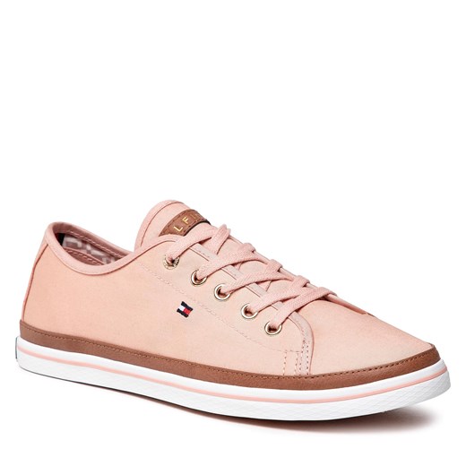 Tenisówki Tommy Hilfiger Iconic Kesha Sneaker FW0FW02823 Dusty Rose 502 Tommy Hilfiger 39 wyprzedaż eobuwie.pl