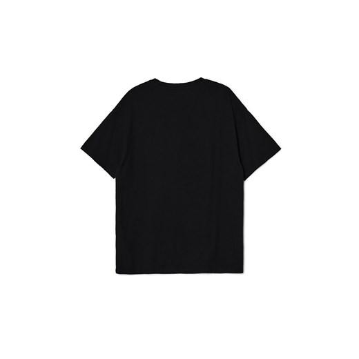 Cropp - Czarny t-shirt z fotoprintem - czarny Cropp M Cropp
