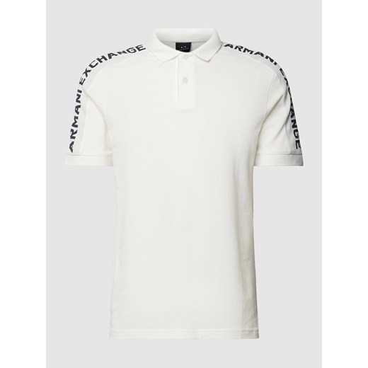 Koszulka polo z napisem z logo model ‘Shoulder Piping’ ze sklepu Peek&Cloppenburg  w kategorii T-shirty męskie - zdjęcie 168273490