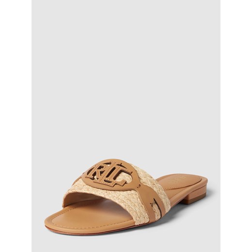 Sandały z detalem z logo ze sklepu Peek&Cloppenburg  w kategorii Klapki damskie - zdjęcie 168273571