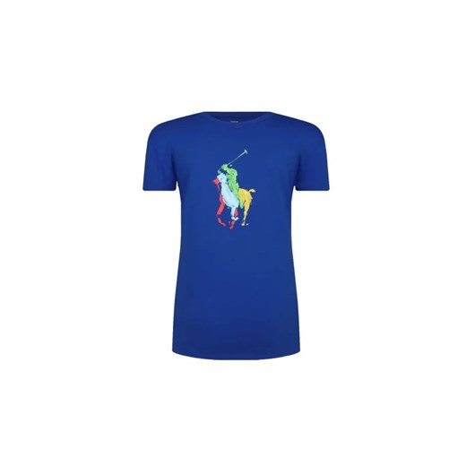 Polo Ralph Lauren t-shirt chłopięce z krótkim rękawem niebieski z nadrukami 