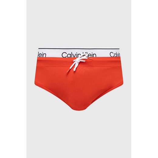Calvin Klein kąpielówki kolor czerwony ze sklepu ANSWEAR.com w kategorii Kąpielówki - zdjęcie 168277770
