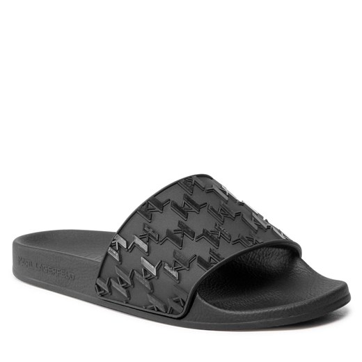 Klapki KARL LAGERFELD KL80903 Black Rubber Karl Lagerfeld 36 eobuwie.pl