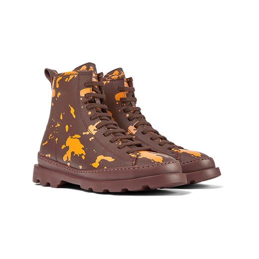 Camper Skórzane botki w kolorze brązowo-pomarańczowym Camper 40 okazja Limango Polska
