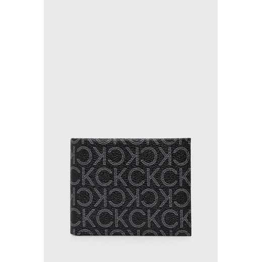 Calvin Klein portfel męski kolor czarny ze sklepu ANSWEAR.com w kategorii Portfele męskie - zdjęcie 168291062