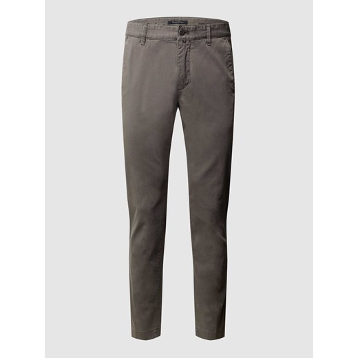 Spodnie o kroju shaped fit w jednolitym kolorze ze sklepu Peek&Cloppenburg  w kategorii Spodnie męskie - zdjęcie 168292823