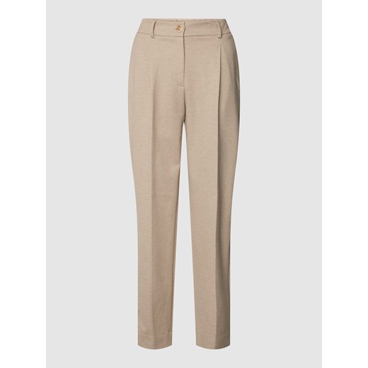 Spodnie skrócone z zakładkami w pasie model ‘Myrtel’ ze sklepu Peek&Cloppenburg  w kategorii Spodnie damskie - zdjęcie 168292870