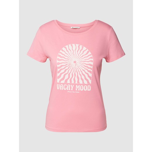 T-shirt z nadrukiem z logo ze sklepu Peek&Cloppenburg  w kategorii Bluzki damskie - zdjęcie 168293523