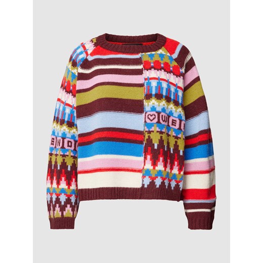 Sweter z dzianiny ze wzorem na całej powierzchni ‘DAKAR’ ze sklepu Peek&Cloppenburg  w kategorii Swetry damskie - zdjęcie 168293602