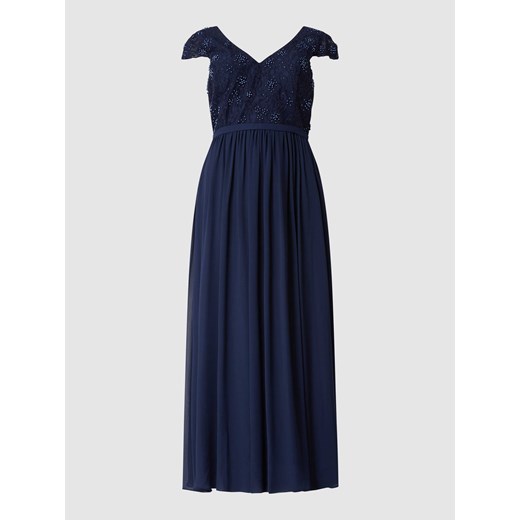 Sukienka wieczorowa PLUS SIZE z koronki i szyfonu ze sklepu Peek&Cloppenburg  w kategorii Sukienki - zdjęcie 168293871