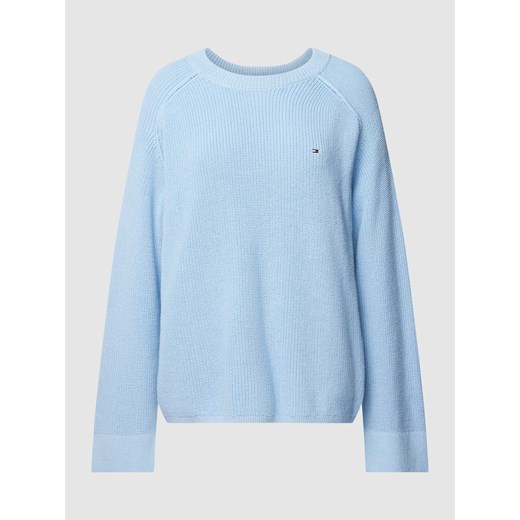 Sweter z dzianiny z wyhaftowanym logo ze sklepu Peek&Cloppenburg  w kategorii Swetry damskie - zdjęcie 168295170